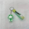 Creative and popular animal-themed soft rubber keychain strawberry-themed 3D figurine pendant Specification image